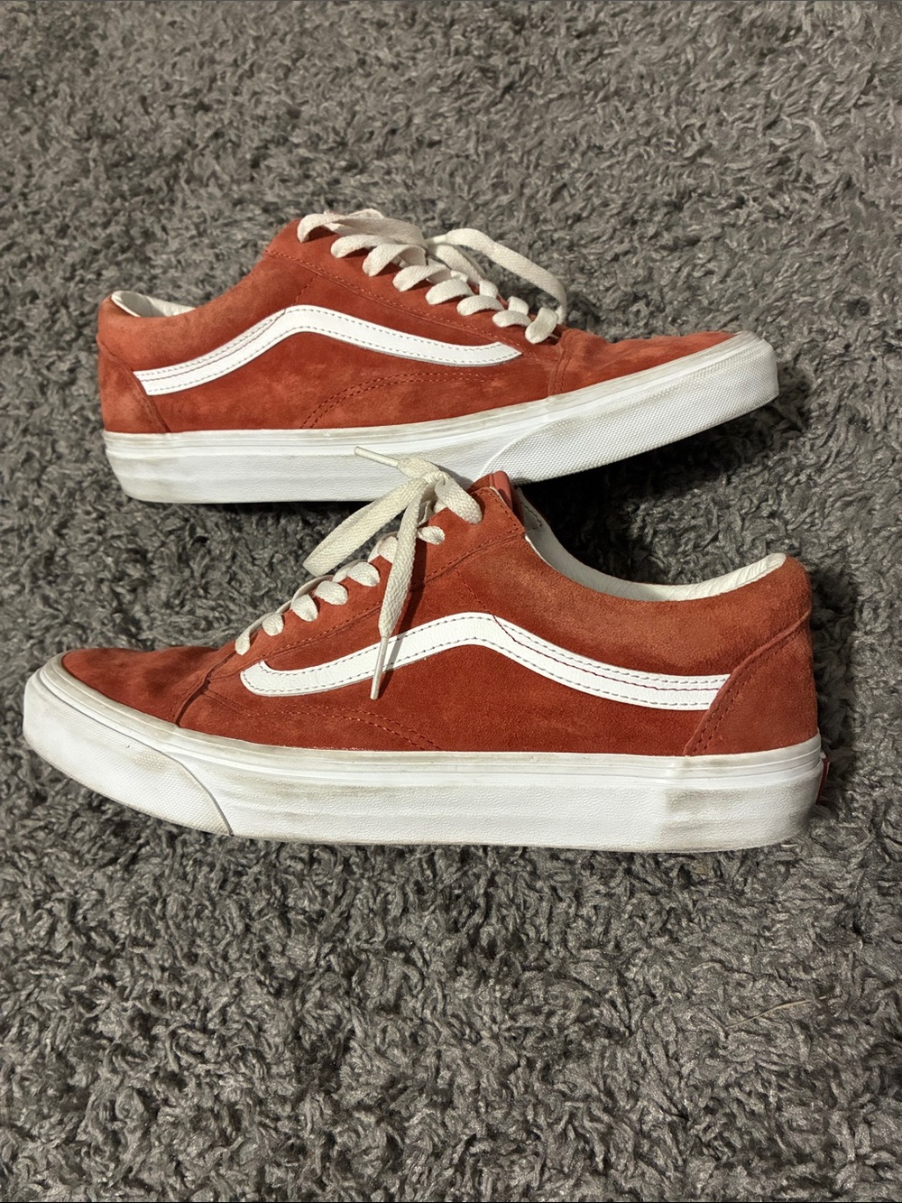 Orange suede vans